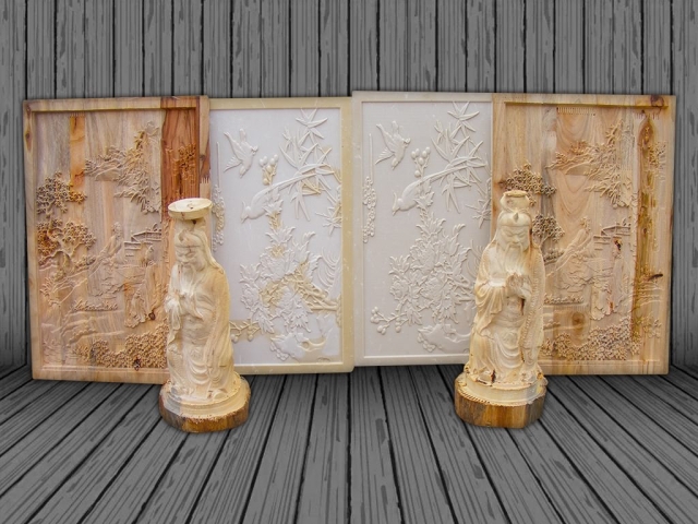 3D數(shù)控雕刻機用于木浮雕項目 3D數(shù)控雕刻機用于木浮雕項目