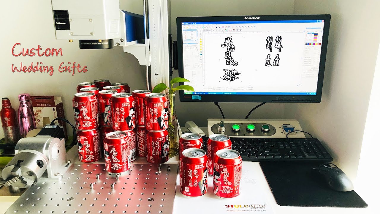 可口可樂鋁罐光纖激光雕刻機 可口可樂鋁罐光纖激光雕刻機